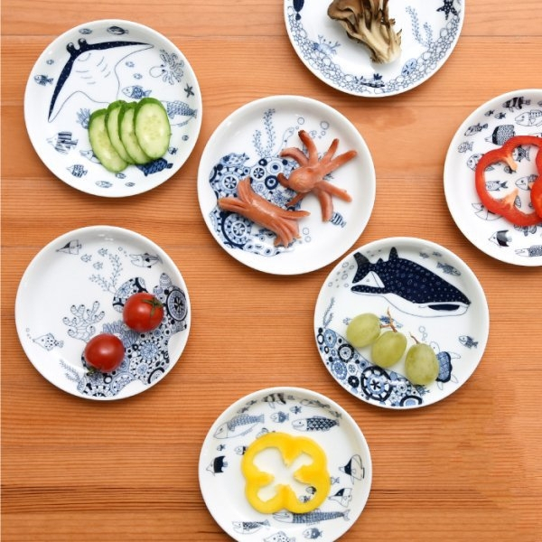 現貨在台🟢日本製 Natural69 波佐見燒 CocoMarine 前菜碟 陶瓷盤 點心盤 餐具 餐盤 碗盤組 盤子
