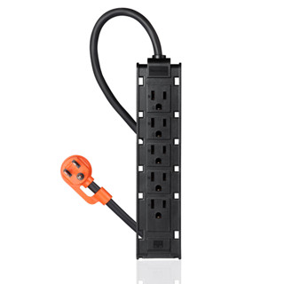 PowerSync群加1開10插/1開12插 雙面抗搖擺延長線1M / 2色