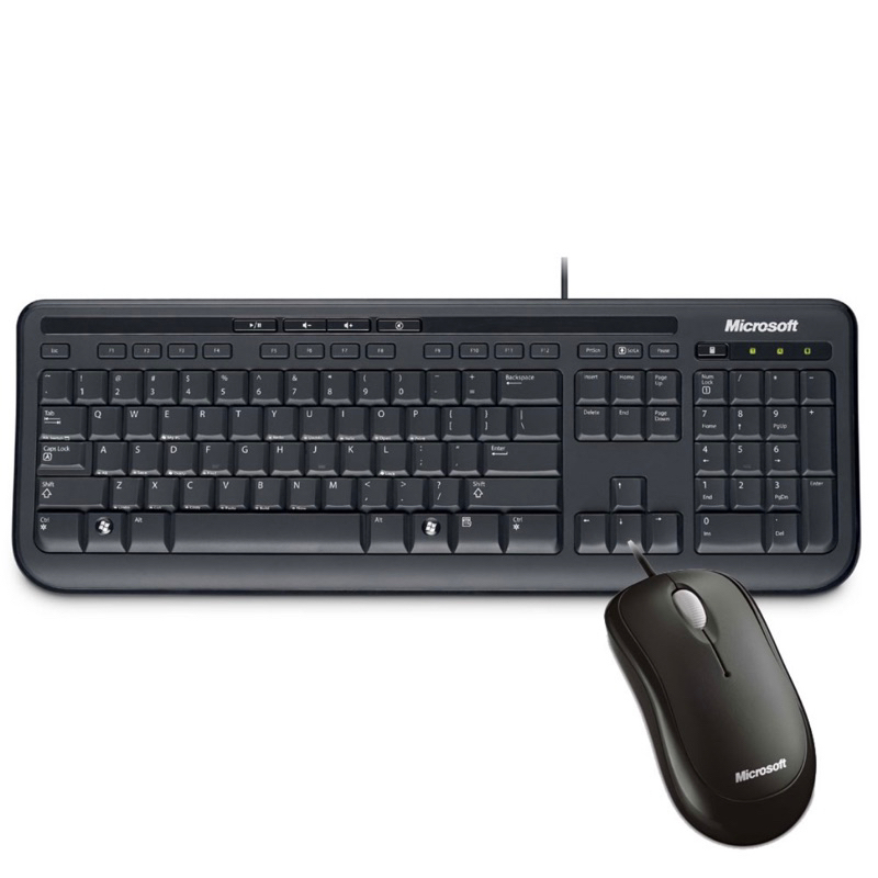 微軟標準滑鼠鍵盤組 Wired Keyboard 600