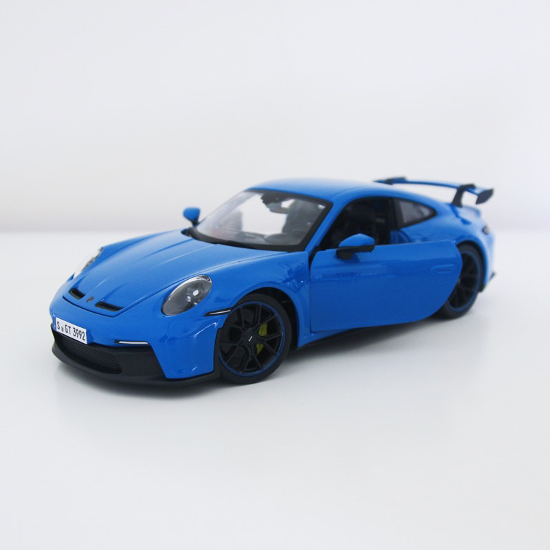 1/18 保時捷 911 GT3 Porsche 992 鯊魚藍 Maisto