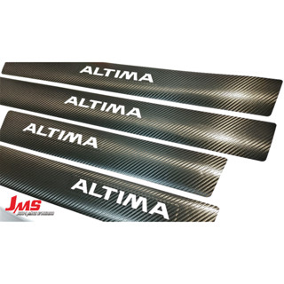 NISSAN ALTIMA 門檻保護貼 迎賓踏板不殘膠貼膜 反光字 卡夢門檻防刮貼