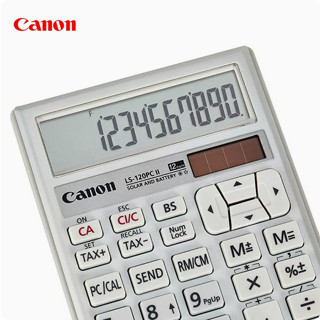 Canon LS-120PCII 計算機,手機 電腦 筆電 數字鍵盤 PC稅金和匯率,雙電源太陽能+電池,USB連接線