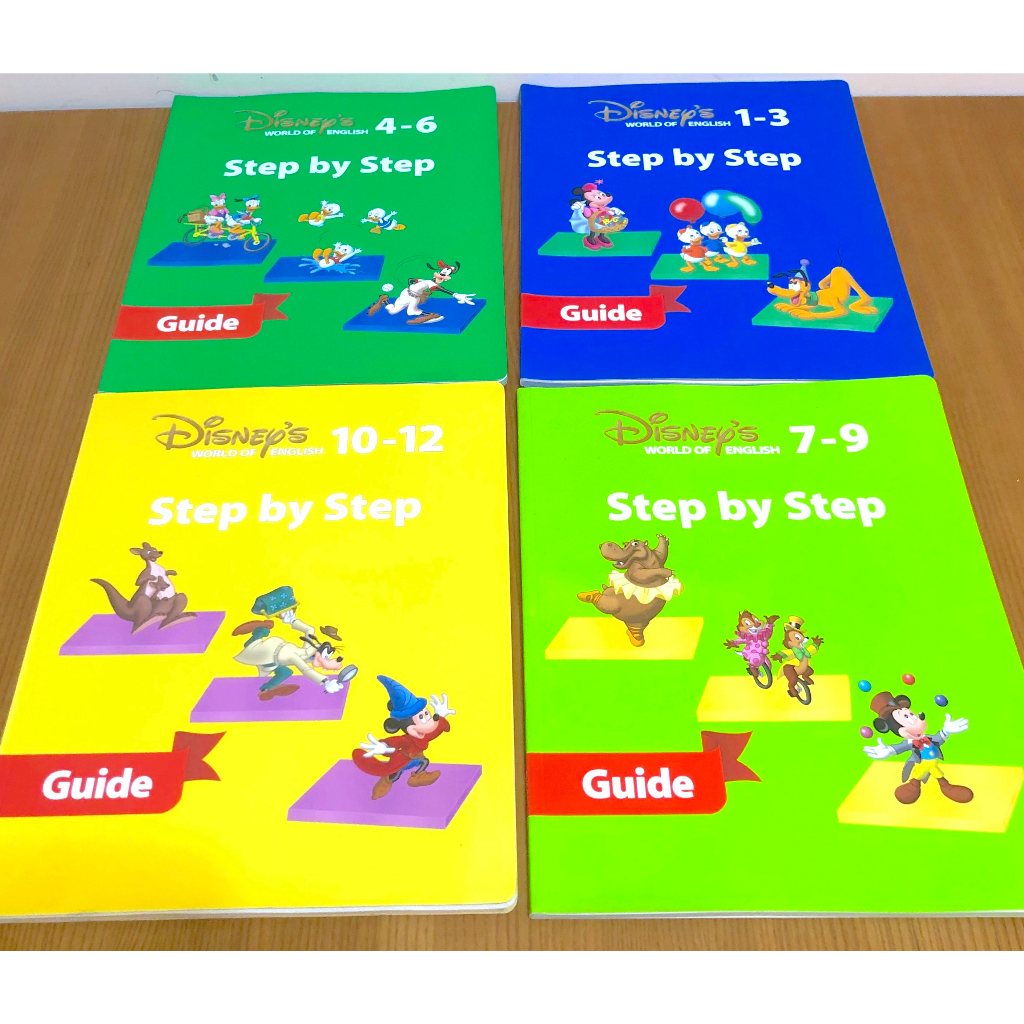 寰宇迪士尼美語DISNEY'S WORLD OF ENGLISH Step by Step Guide1~4本 導讀手冊