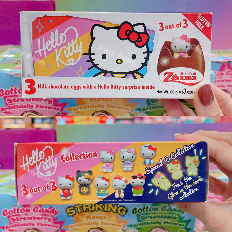 🇭🇰香港代購🇭🇰Zaini HELLO KITTY玩具巧克力蛋 健達出奇蛋