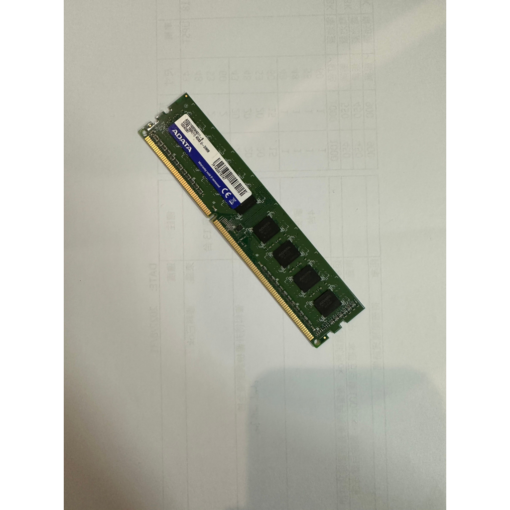 （二手）ADATA威剛 AD3U1600W4G11-B 4GB DDR3-1600桌上型記憶體