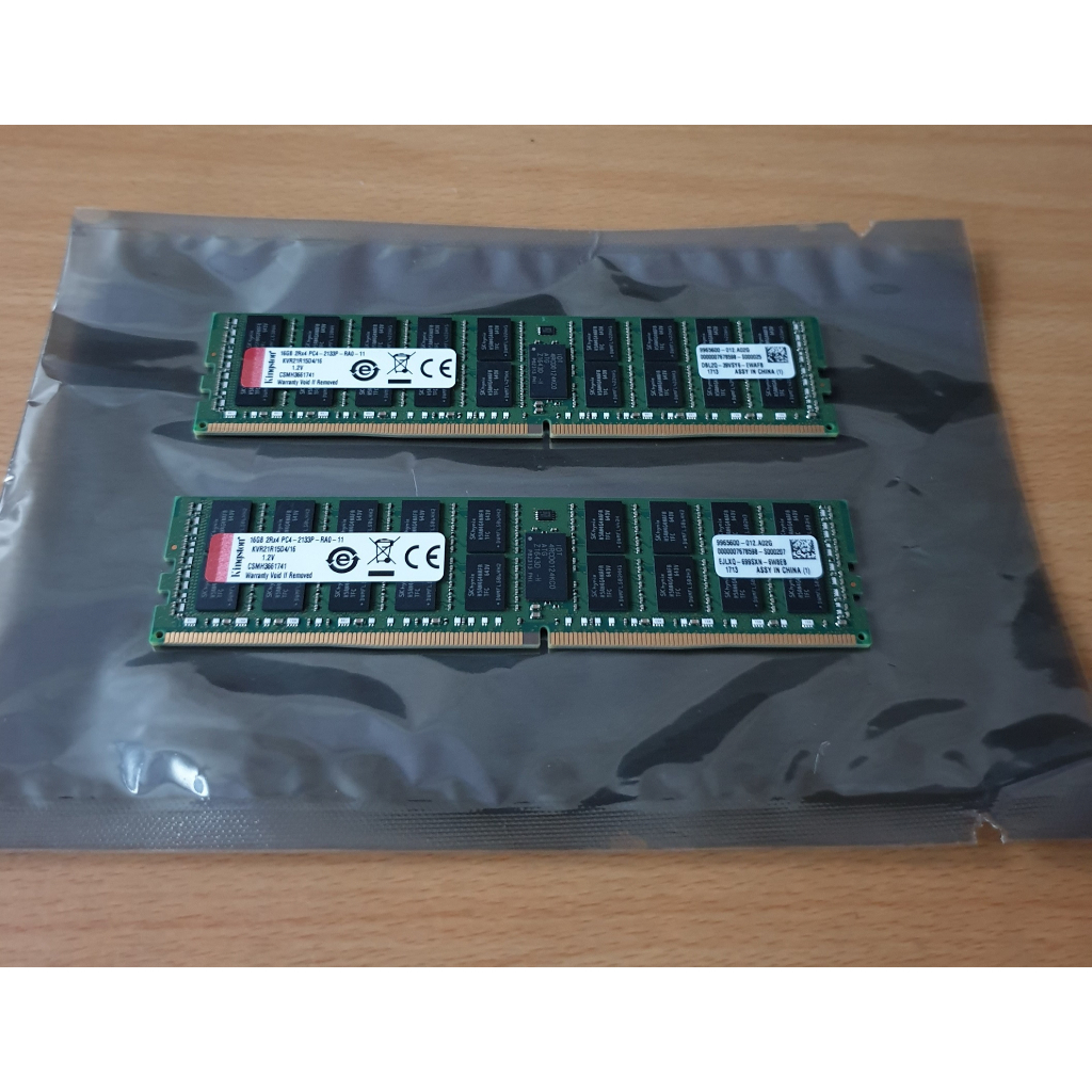 Kingston 金士頓 KVR21R15D4/16 16GB DDR4 2133 伺服器記憶體 ECC REG 16G