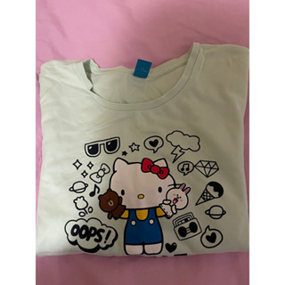二手衣俗俗賣-NET Hello Kitty*LINE長袖上衣