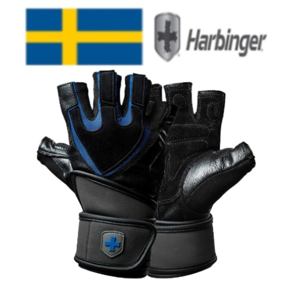 【免運】Harbinger 護腕型訓練握把手套 GRIP® WRISTWRAP GLOVE 1250系列 成對出售