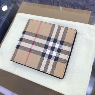 【螺絲服飾】正品 /現貨BURBERRY Vintage 格紋八卡短夾
