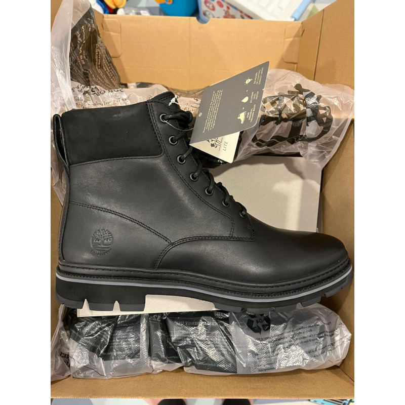 Timberland Port Union Waterproof Boots男款黑色防水全粒面革靴