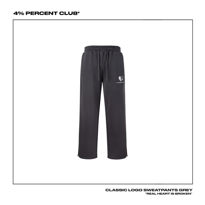 【SOULMATE STUDIO.】4 PERCENT CLUB CLASSIC LOGO SWEATPANTS