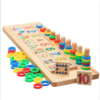 連連看對數板 彩虹甜甜圈對數板 現貨 兒童玩具 兒童早教數學教具 益智認知玩具 數學玩具 學習教具