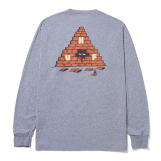 【HUF】HF222A11402 BRICK LURK L/S TEE 薄長T (灰色) 化學原宿