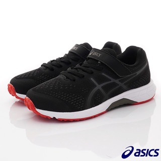 ASICS日本亞瑟士>流線競速運動童鞋-1154A146-001黑-19-25cm(中大童段)