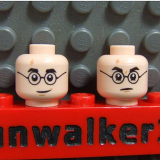 【積木2010】#522 樂高 LEGO 哈利波特 人頭 / 眼鏡人頭 (雙面印刷)