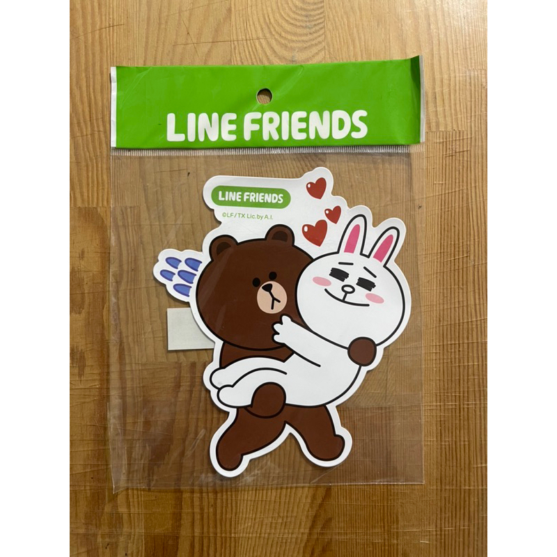 [出清。新品]LINE FRIENDS 造型貼紙-熊大 &amp; 兔兔
