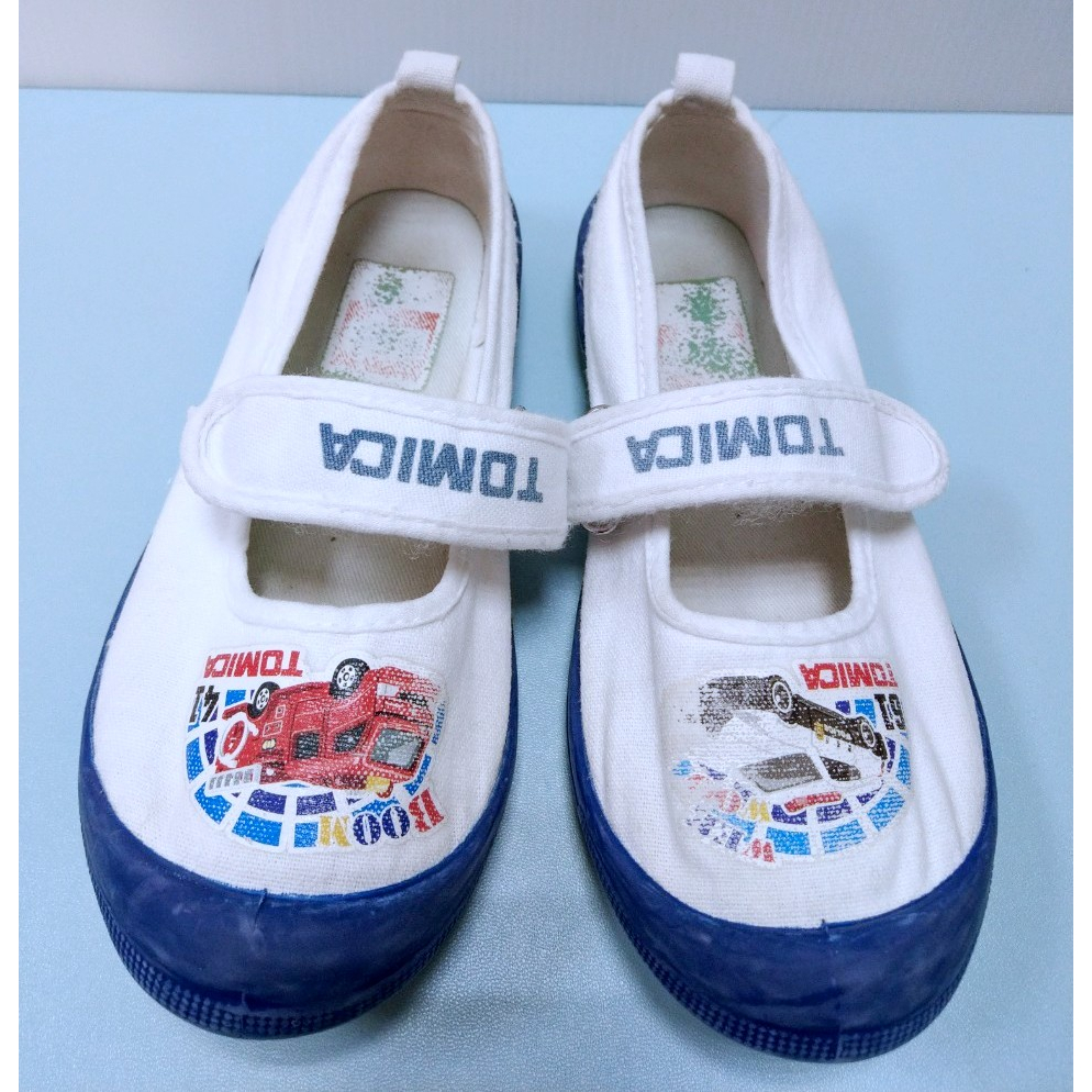 日本正版 Tomica室內鞋 魔鬼氈 室內鞋 童鞋 多美 小汽車 消防車 警車 幼兒園