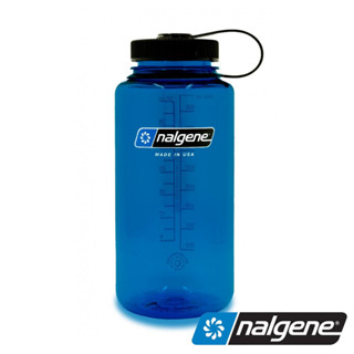 【美國 Nalgene】寬口水壼1000c.c (Sustain永續系列)『灰藍』2020-1732