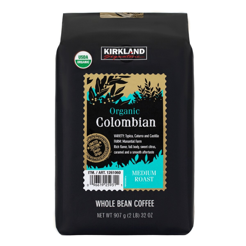 BLANC_COSTCO 好市多 KIRKLAND 科克蘭 有機 哥倫比亞咖啡豆 907公克/包