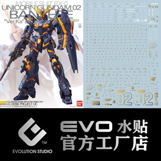 【Max模型小站】EVO MG(16) 報喪女妖水貼 獨角獸2號機 燙金水貼