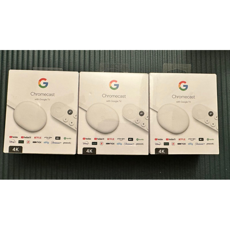 美國購入現貨全新未拆封Chromecast with google tv 4k