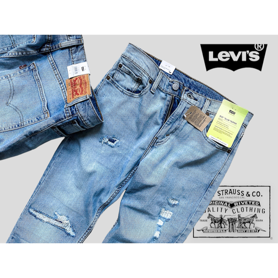 LEVI'S®  512™ Taper 上寬下窄 破壞牛仔褲 "KURBIS STORE"