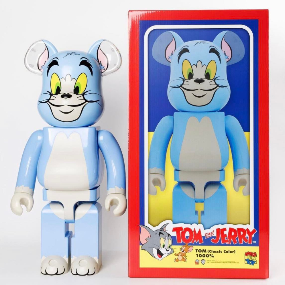 BEETLE BE@RBRICK TOM AND JERRY 湯姆貓與傑利鼠 湯姆貓 經典色 庫柏力克熊 1000%