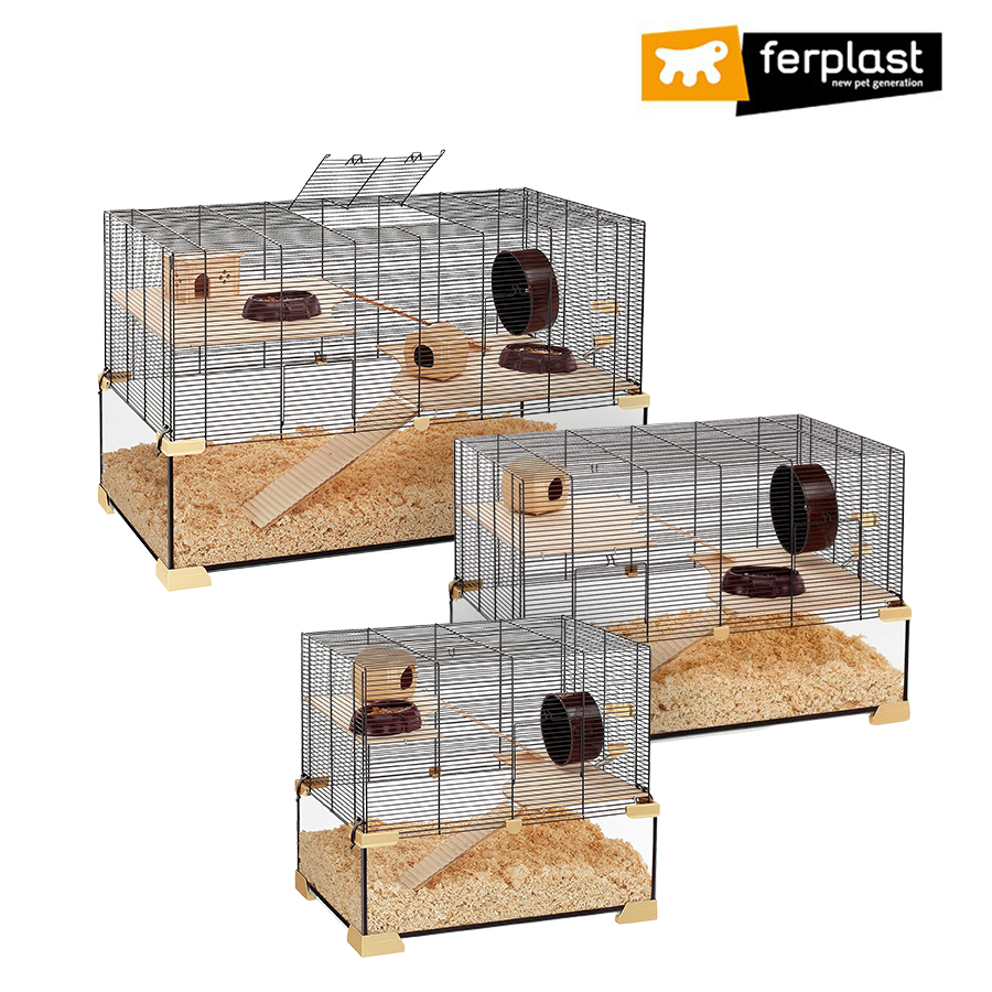 《義大利飛寶ferplast》透明玻璃籠 / 小寵籠子 / 鼠籠