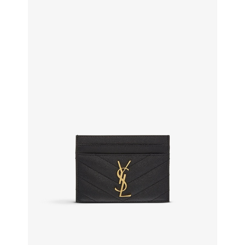 Diana 英國代購🇬🇧 YSL 金色logo 卡夾 短夾 YVES SAINT LAURENT 預購