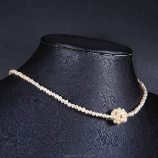 珍珠林~繡球真珠項鍊(粉色)~純正天然淡水珍珠#769