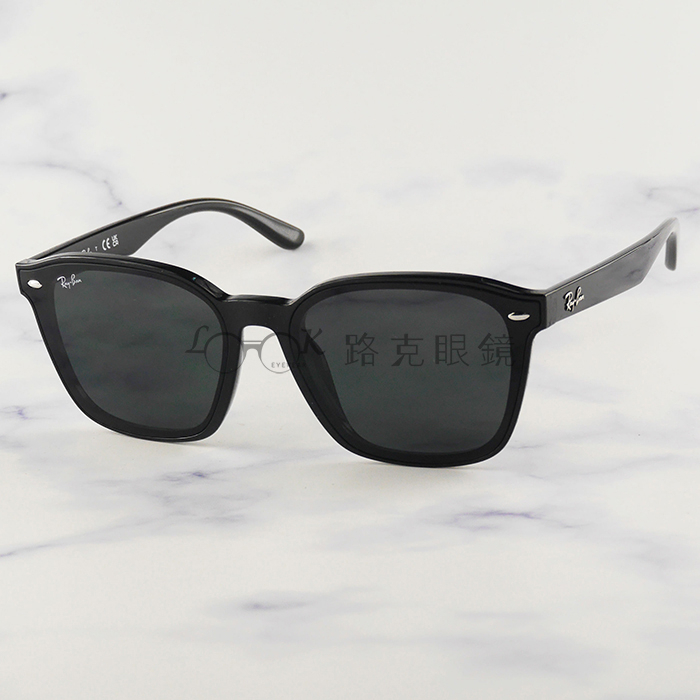 【LOOK路克眼鏡】RayBan 雷朋 太陽眼鏡 黑框 灰色鏡片 RB4392D 601 87