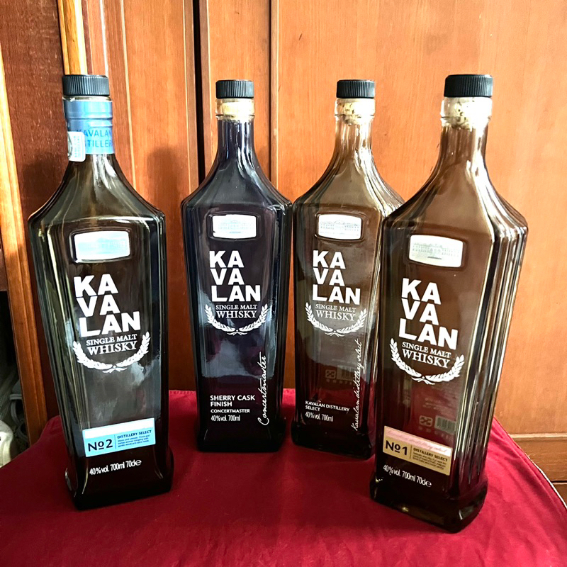金車 噶瑪蘭 KAVALAN 威士忌空酒瓶(700ml)/多用途玻璃空瓶/空洋酒瓶/裝飾/容器/花器