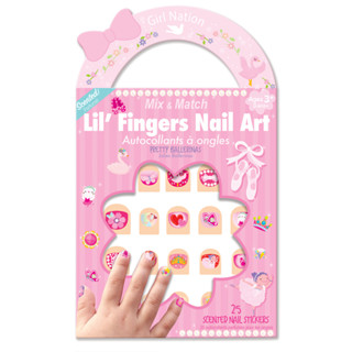 Girl Nation美國甜心 微香指甲貼紙 新品 芭蕾舞孃 兒童指甲貼 兒童美甲 美甲貼紙 耳環貼紙 美甲貼片
