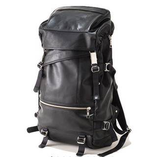 二手美品 MSPC master piece No.222105-V2 全皮革 後背包 登山包 牛皮