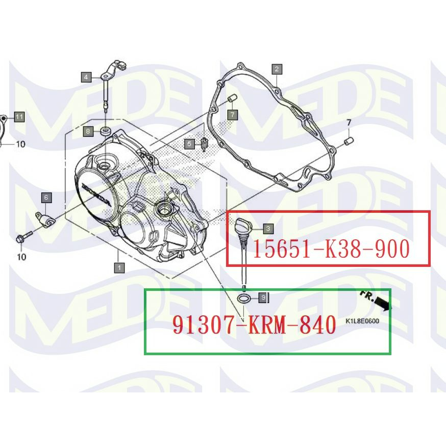 ~MEDE~ Honda HORNET 2.0 印度版 小黃蜂 機油尺 15651-K38-900 91307-KRM-