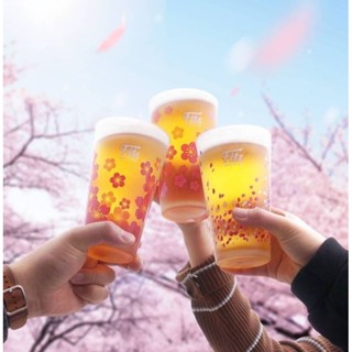 𝒎𝒊𝒂𝒍𝒆.𝒔𝒕𝒐𝒓𝒆 樂天費茲啤酒變色櫻花玻璃杯 臺灣 現貨 聚會 喝酒 玩樂 交換禮物 粉紅 杯子 閨密 朋友