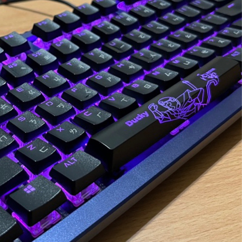 Ducky Shine 6 RGB 機械鍵盤 猴年特別版 黑軸（藍蓋懸浮鍵帽）