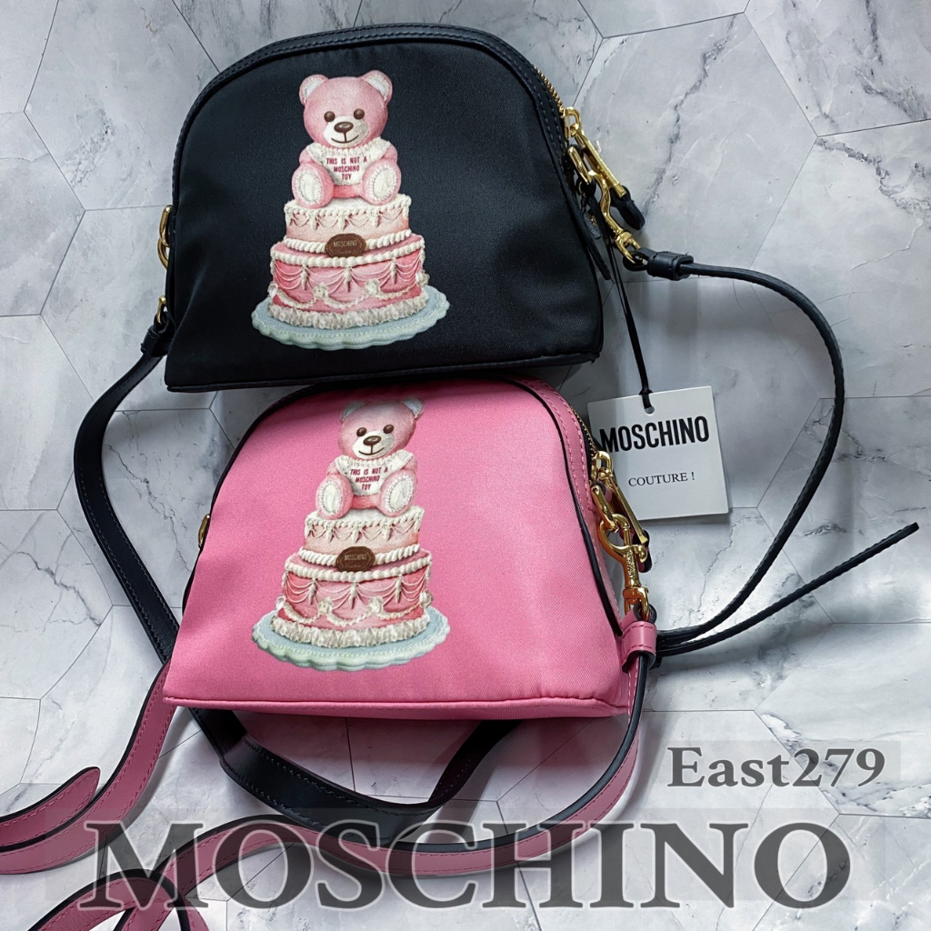 【East 279東貳柒玖服飾】MOSCHINO 蛋糕熊貝殼側背包 #小包#輕便