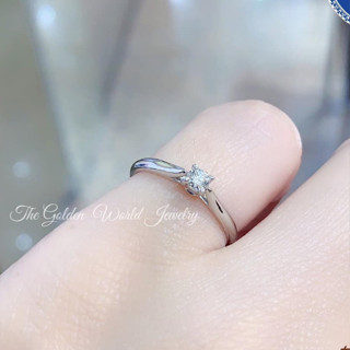 金世界珠寶｜白金PT960《四爪11分鑽戒》鑽石0.11ct 四爪 白金戒指 鉑金 Platinum 戒指 八心八箭