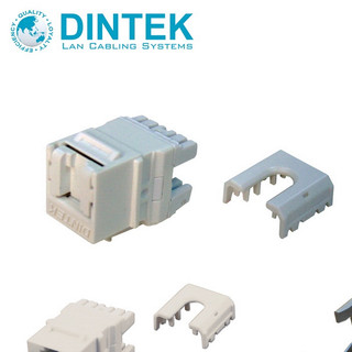 【DINTEK】Cat 6/6A KeyStone Jack 180度 資訊插座 含防塵蓋 垂直式