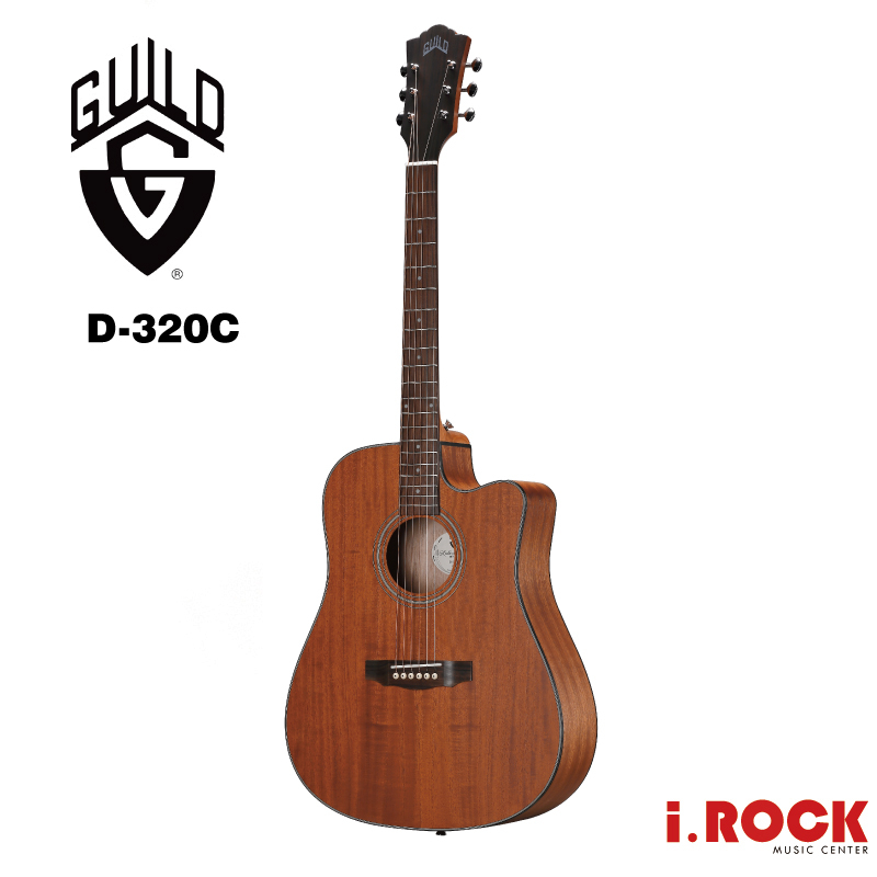 Guild  D-320C 單板 木吉他 民謠吉他 D桶 贈 吉他厚袋 【i.ROCK 愛樂客樂器】D320