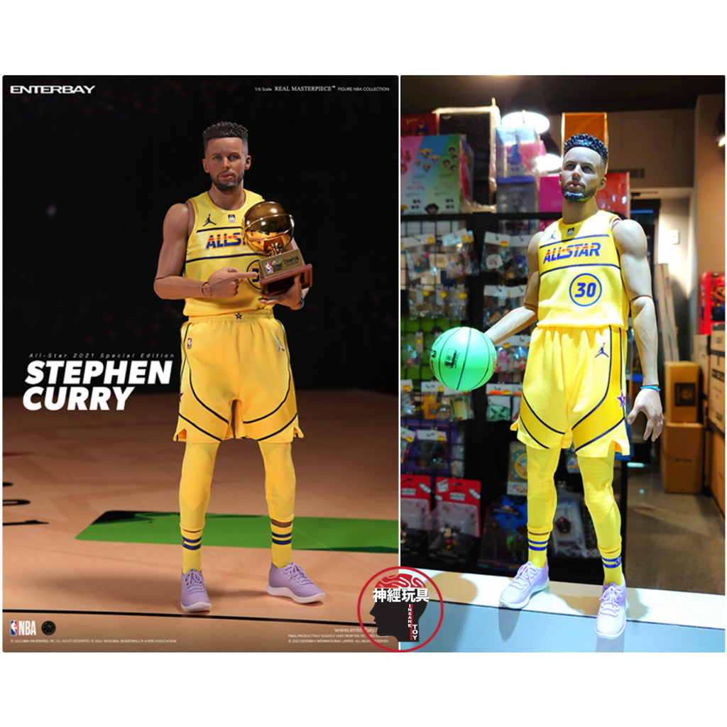 【神經玩具】現貨 ENTERBAY NBA 2021 全明星賽 Stephen Curry 柯瑞 RM-1095