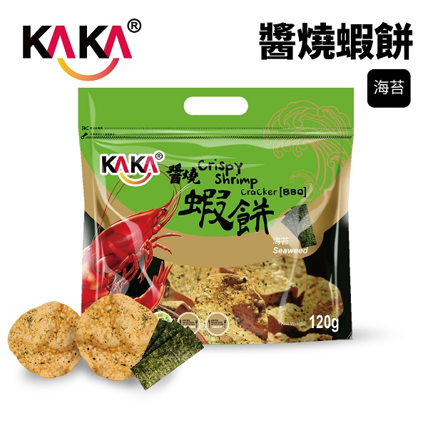 KAKA 醬燒蝦餅 120g 海苔