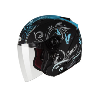 【SOL Helmets】GMAX OF-77開放式安全帽 (蝴蝶三代_消光黑/藍) ｜ SOL安全帽官方商城