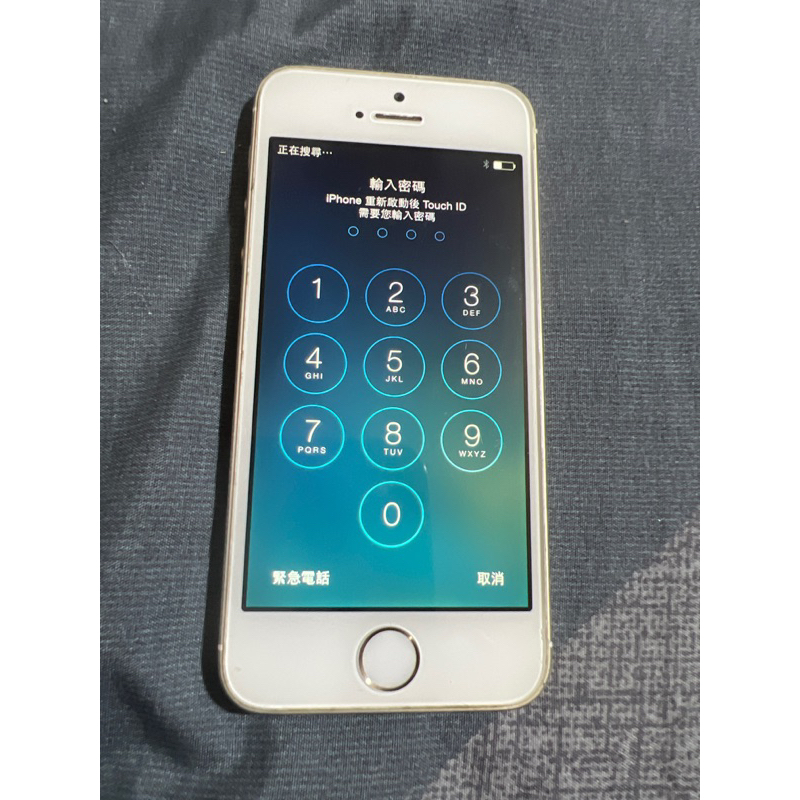 iPhone 5s有數字鎖應該也有ID 鎖螢幕觸碰正常零件機出售