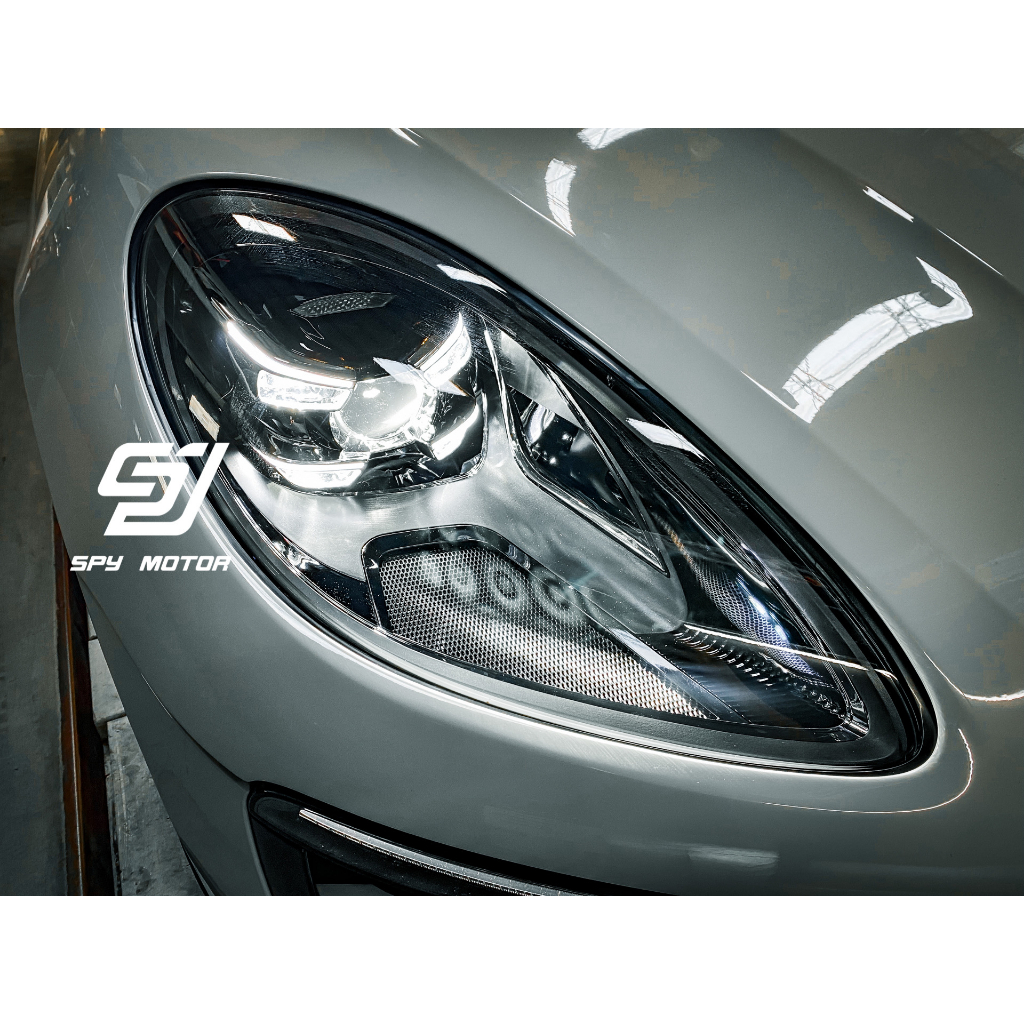 【SPY MOTOR】Porsche Macan 舊改新高階激光大燈 一抹藍