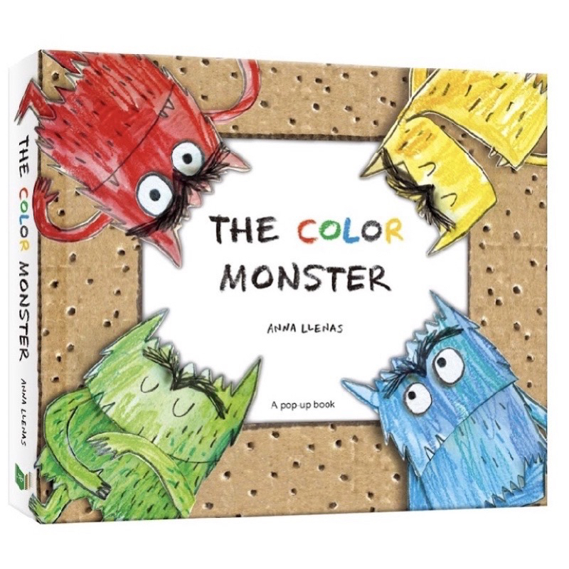 顏色妖怪 立體書 英文 The color monster 彩色怪獸-近全新