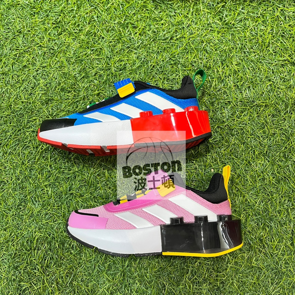 Adidas LEGO X TECH RNR 樂高 運動鞋 慢跑鞋 童鞋 藍紅HP5879 粉黃HP5880