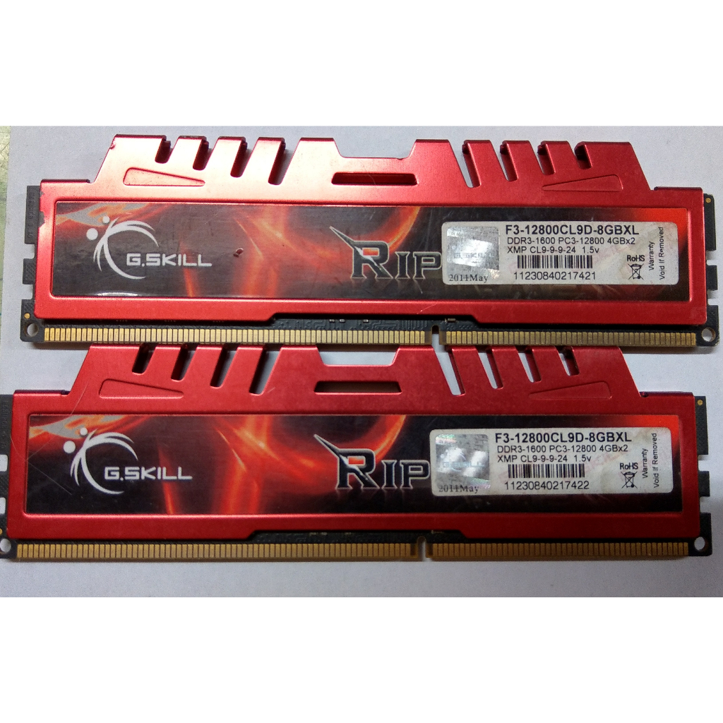 含稅  終身保固 跑雙通 G.SKILL DDR3 1600 8GB 4GX2 含散熱片PC3-12800 01R275