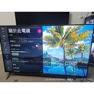【LG 樂金】55型4K HDR智慧物聯網電視(55UM7500PWA)
